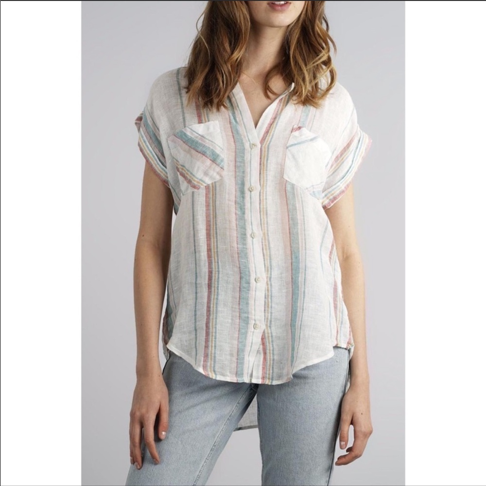 🦋Thread & Supply • Linen/Cotton blend Button Down